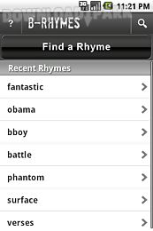 b-rhymes dictionary