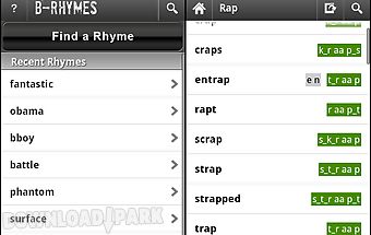 B-rhymes dictionary