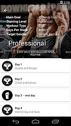 gym app training diary