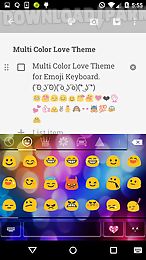 multicolor emoji keyboard skin