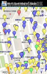 wi-fi spot map of japan