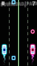 neon 2 cars racing