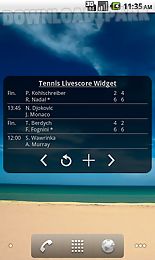 tennis livescore widget