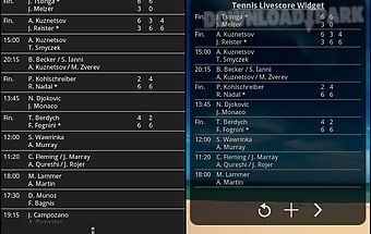 Tennis livescore widget