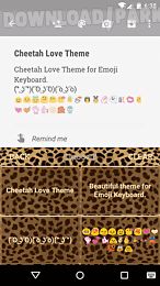 cheetah emoji keyboard theme