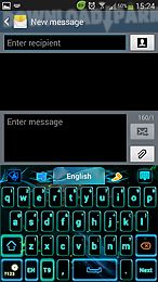 neon flame go keyboard theme