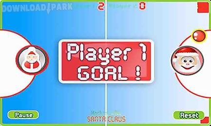 santa claus play glow hockey 2 players - best xmas