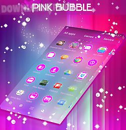 pink bubble go theme