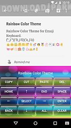 rainbow color emoji keyboard