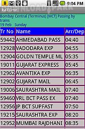indianrailway offline timetabl