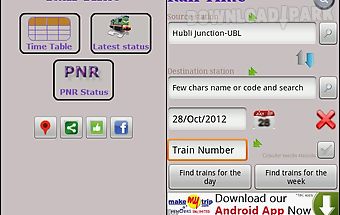 Indianrailway offline timetabl