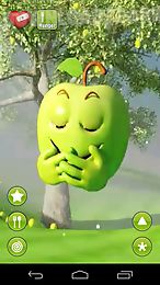 talking green apple