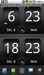 flipclock blackout widget 4x2