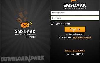 Smsdaak. free sms to pakistan.