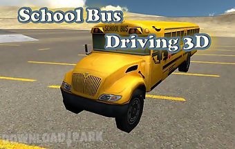 School bus driving 3d