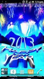 touch ripples new year hd live wallpaper