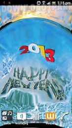 touch ripples new year hd live wallpaper