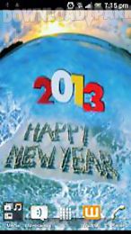 touch ripples new year hd live wallpaper