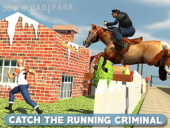 police horse chase -crime town