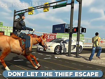 police horse chase -crime town