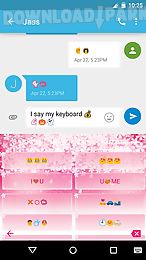 flower rain emoji keyboard