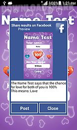 name love test for fun