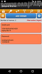 secure memo - encrypted notes