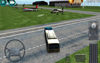 Airport bus simulator parking