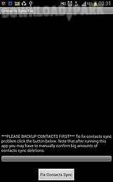 contacts sync fix