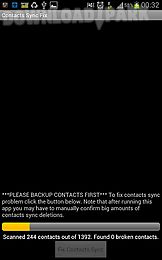 contacts sync fix