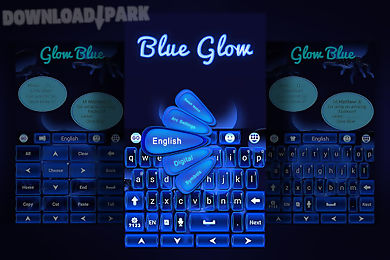 glow blue go keyboard theme