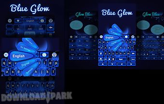 Glow blue go keyboard theme