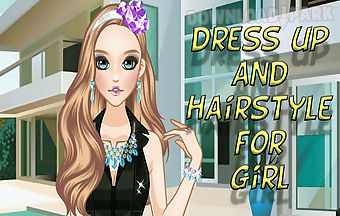 Dress up and hairstyle for girl