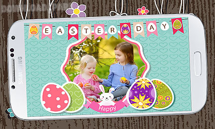 happy easter photo frame