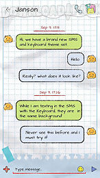 (free) go sms kid doodle theme