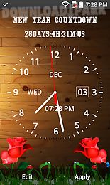 photo clock live wallpaper