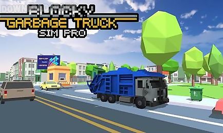 blocky garbage truck sim pro