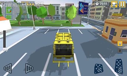 blocky garbage truck sim pro