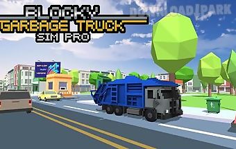 Blocky garbage truck sim pro