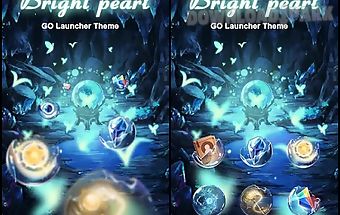 Bright pearl go launcher theme