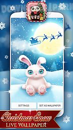 christmas snow live wallpaper