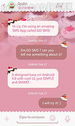 go sms pro cupcake theme