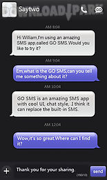 go sms pro iphoneblack themeex