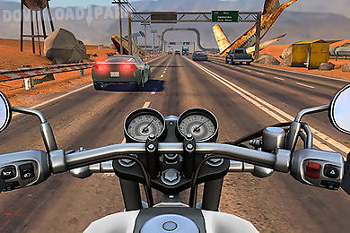 moto rider go: highway traffic