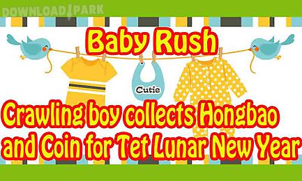 baby rush - crawling kid collects rewards for tet