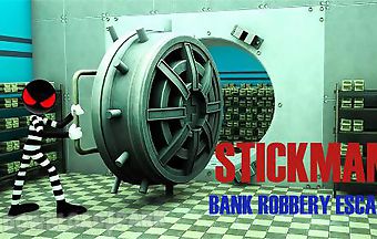 Stickman bank robbery escape