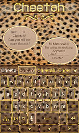 cheetah go keyboard theme