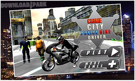 crime city police bike driver