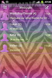 go sms theme zebra