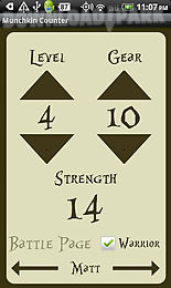 rpg card game level counter